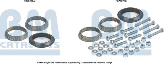 BM Catalysts FK70276 - Монтажний комплект, труба вихлопного газу autozip.com.ua