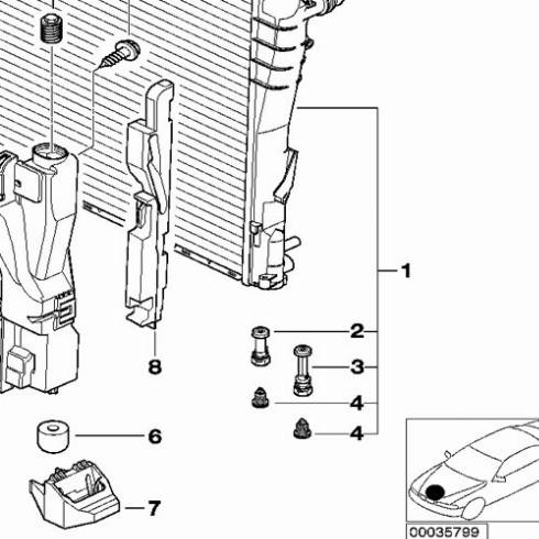 BMW 17 11 1 437 361 - Болт повітряного клапана / вентиль, радіатор autozip.com.ua