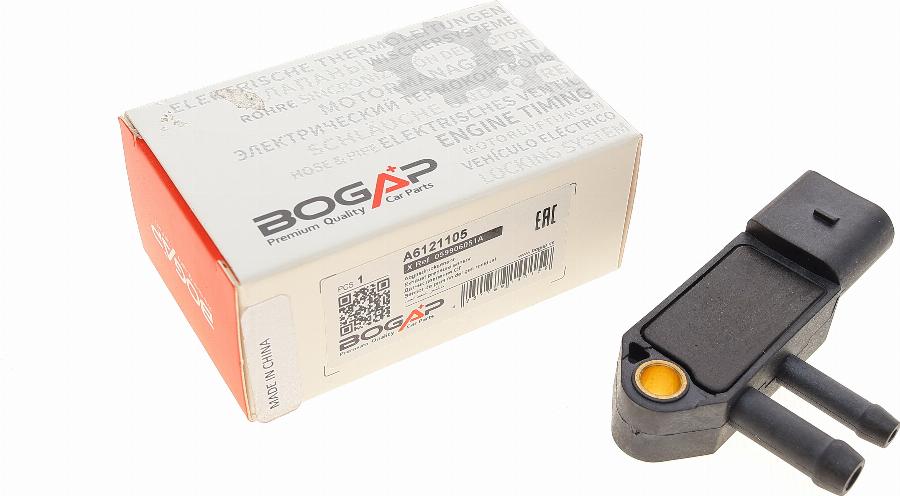 BOGAP A6121105 - Датчик, тиск вихлопних газів autozip.com.ua