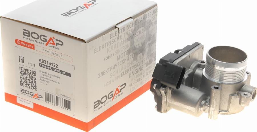 BOGAP A6319122 - Патрубок дросельної заслінки autozip.com.ua