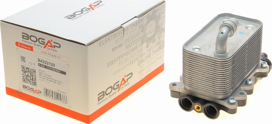 BOGAP B4222120 - Масляний радіатор, моторна олія autozip.com.ua