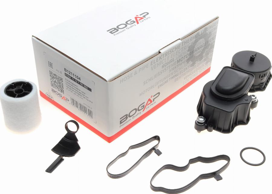 BOGAP B1211104 - Клапан, відведення повітря з картера autozip.com.ua