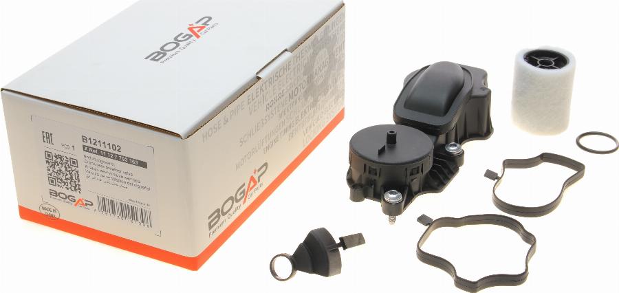 BOGAP B1211102 - Клапан, відведення повітря з картера autozip.com.ua