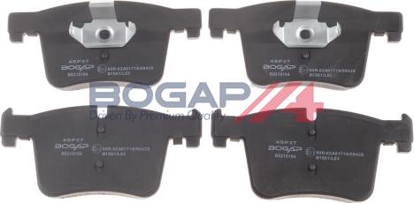 BOGAP B8210104 - Гальмівні колодки, дискові гальма autozip.com.ua
