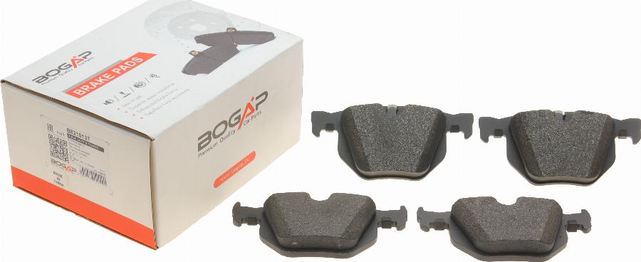 BOGAP B8210137 - Гальмівні колодки, дискові гальма autozip.com.ua