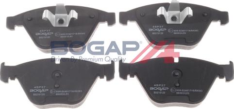 BOGAP B8210120 - Гальмівні колодки, дискові гальма autozip.com.ua