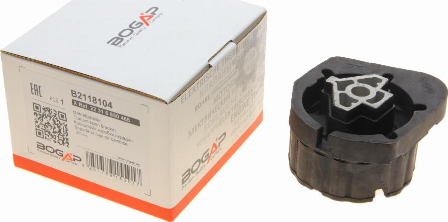 BOGAP B2118104 - Подушка, підвіска двигуна autozip.com.ua