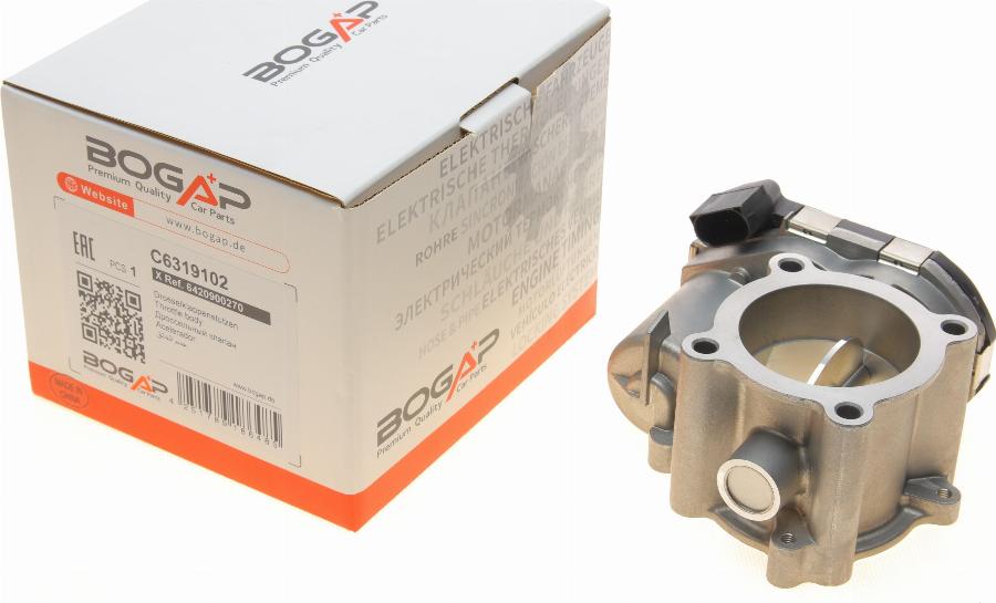 BOGAP C6319102 - Патрубок дросельної заслінки autozip.com.ua