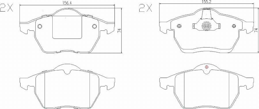 BOGAP L8210144 - Гальмівні колодки, дискові гальма autozip.com.ua