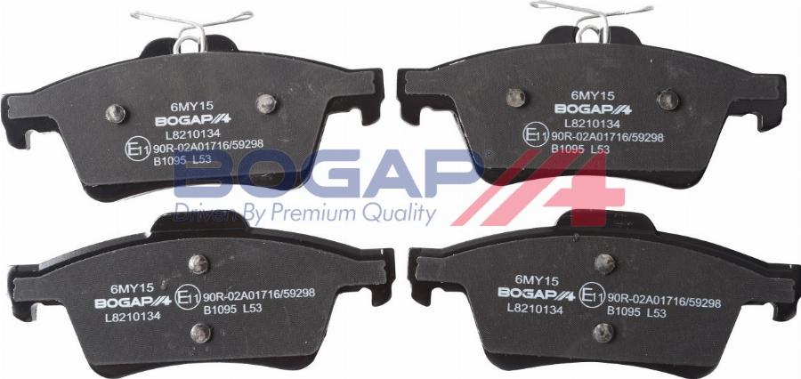 BOGAP L8210134 - Гальмівні колодки, дискові гальма autozip.com.ua