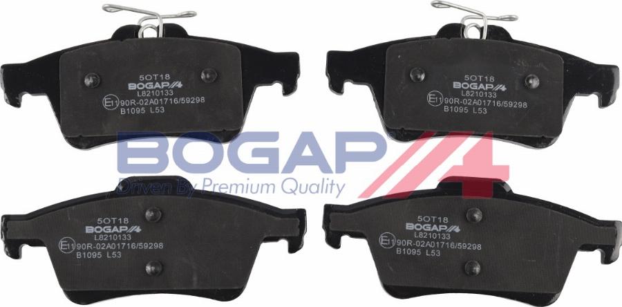 BOGAP L8210133 - Гальмівні колодки, дискові гальма autozip.com.ua