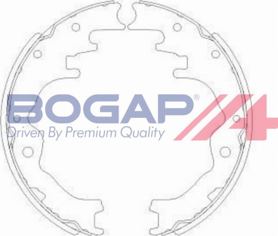 BOGAP M8213100 - Комплект гальм, барабанний механізм autozip.com.ua