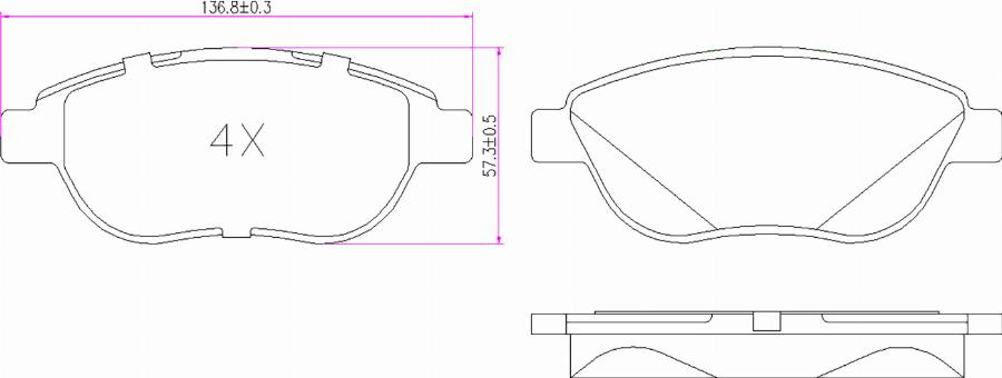 BOGAP P8210121 - Гальмівні колодки, дискові гальма autozip.com.ua