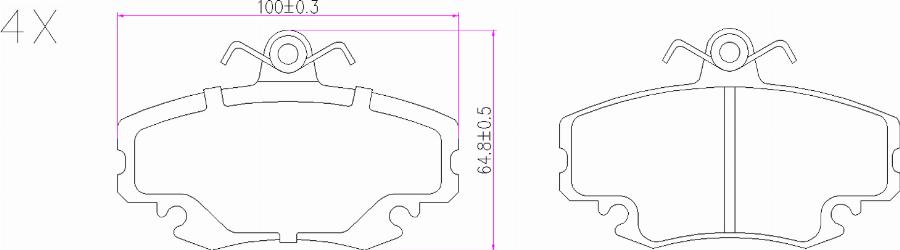 BOGAP R8210138 - Гальмівні колодки, дискові гальма autozip.com.ua