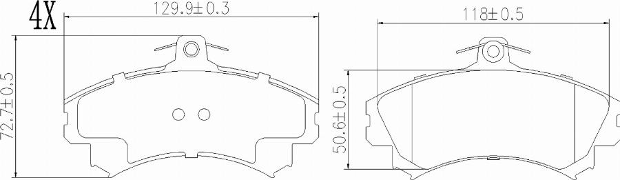 BOGAP S8210101 - Гальмівні колодки, дискові гальма autozip.com.ua