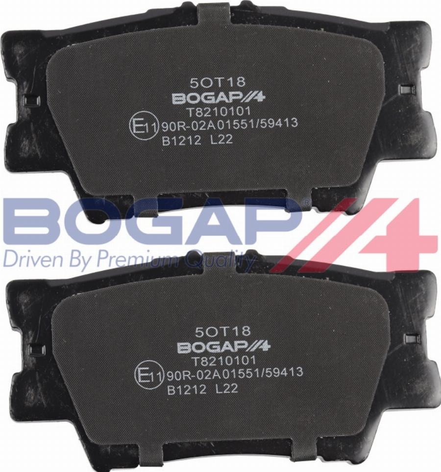 BOGAP T8210101 - Гальмівні колодки, дискові гальма autozip.com.ua