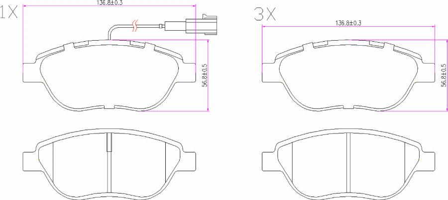 BOGAP W8210122 - Гальмівні колодки, дискові гальма autozip.com.ua