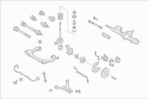 BOGE AUDI-80-FB001 - Підвіска колеса autozip.com.ua