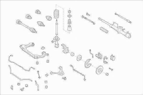 BOGE AUDI-80-FB018 - Підвіска колеса autozip.com.ua