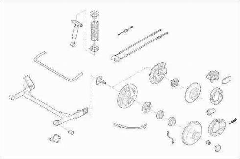 BOGE FORD-ESCOR-RB019 - Підвіска колеса autozip.com.ua