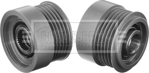 Borg & Beck BBA5040 - Ремінний шків, генератор autozip.com.ua