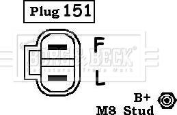 Borg & Beck BBA2585 - Генератор autozip.com.ua