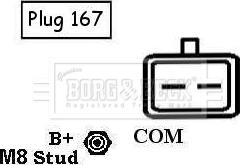 Borg & Beck BBA2583 - Генератор autozip.com.ua
