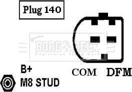 Borg & Beck BBA3002 - Генератор autozip.com.ua