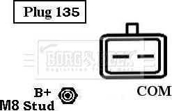 Borg & Beck BBA2587 - Генератор autozip.com.ua