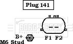 Borg & Beck BBA2936 - Генератор autozip.com.ua