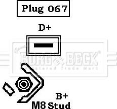 Borg & Beck BBA2323 - Генератор autozip.com.ua