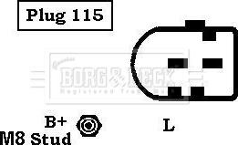 Borg & Beck BBA2729 - Генератор autozip.com.ua