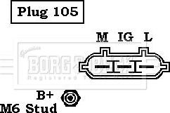 Borg & Beck BBA3055 - Генератор autozip.com.ua