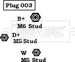 Borg & Beck BBA2305 - Генератор autozip.com.ua