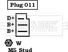 Borg & Beck BBA2215 - Генератор autozip.com.ua