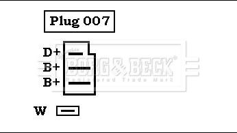 Borg & Beck BBA2222 - Генератор autozip.com.ua