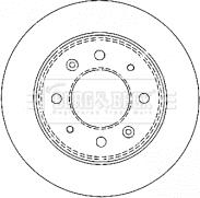 Borg & Beck BBD4496 - Гальмівний диск autozip.com.ua