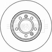 Borg & Beck BBD4443 - Гальмівний диск autozip.com.ua