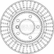 Borg & Beck BBD4464 - Гальмівний диск autozip.com.ua