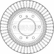 Borg & Beck BBD4480 - Гальмівний диск autozip.com.ua