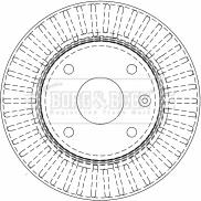 Borg & Beck BBD4511 - Гальмівний диск autozip.com.ua