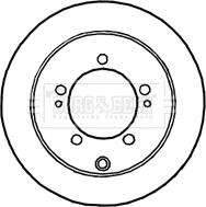 Borg & Beck BBD4644 - Гальмівний диск autozip.com.ua