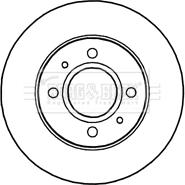 Borg & Beck BBD4653 - Гальмівний диск autozip.com.ua