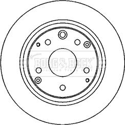 Borg & Beck BBD4612 - Гальмівний диск autozip.com.ua