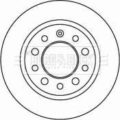 Borg & Beck BBD4625 - Гальмівний диск autozip.com.ua