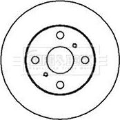 Borg & Beck BBD4053 - Гальмівний диск autozip.com.ua