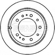 Borg & Beck BBD4343 - Гальмівний диск autozip.com.ua