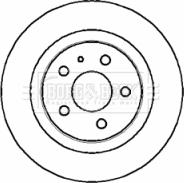 Borg & Beck BBD4308 - Гальмівний диск autozip.com.ua