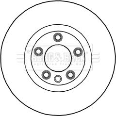 Borg & Beck BBD5995S - Гальмівний диск autozip.com.ua