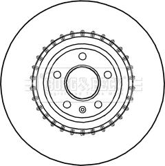 Borg & Beck BBD5991S - Гальмівний диск autozip.com.ua